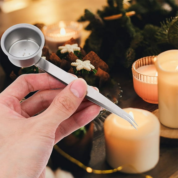 GOOHOCHY 2pcs Candle Extinguisher With Long Handle 2 In 1 Metal Wick Snuffer Wick Flame Adjustment Tongs Candle Snuffer Accessory For Scented Candle Aromatherapy Candles