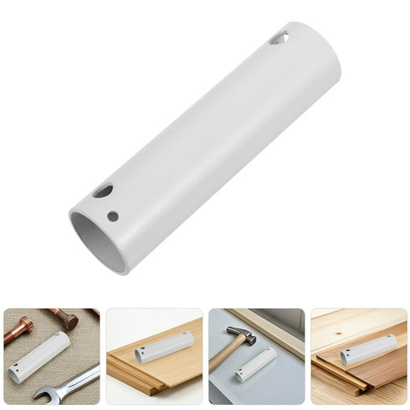 GOOHOCHY 2pcs Ceiling Fan Downrod Ceiling Fan Extension Downrod Ceiling Fan Extension Rod for Improved Airflow Only Ceiling Fans Compatible White 10CM