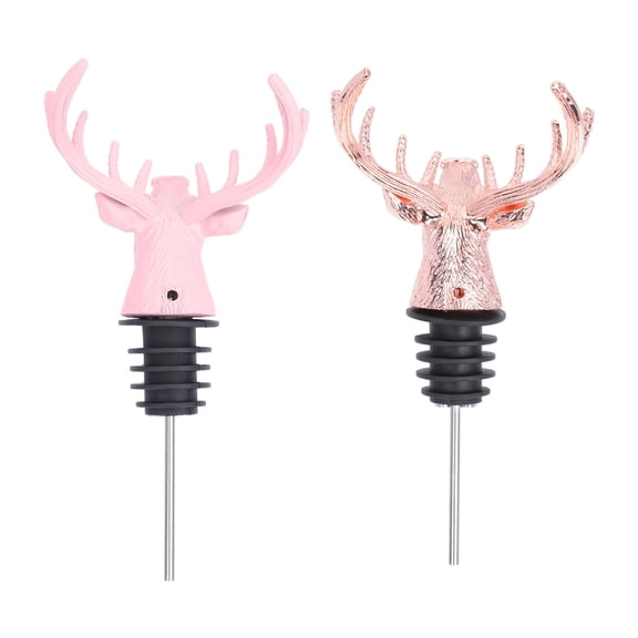 FUTUREORYY Bottle Pour Spout Random Color Zinc Alloy 2Pcs 5.11X2.95X2.75in