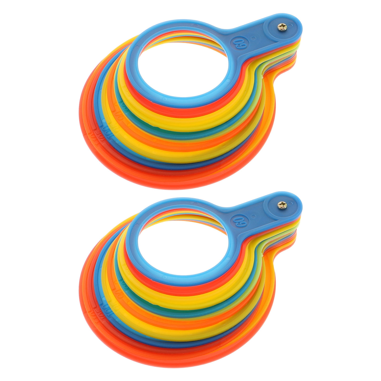 Fruit Ruler GOOHOCHY 2pcs Fruit Diameter Gauge Rings Accurate Tomato Measuring ...