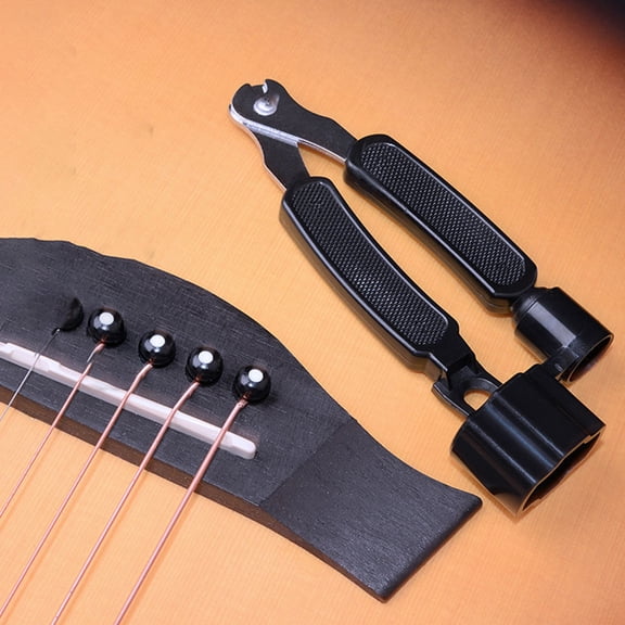 FUTUREORYY 2Pcs Guitar ng Winder and Cutter Tool in Black for Repair Compatible with Guitar Banjo and Mandolin