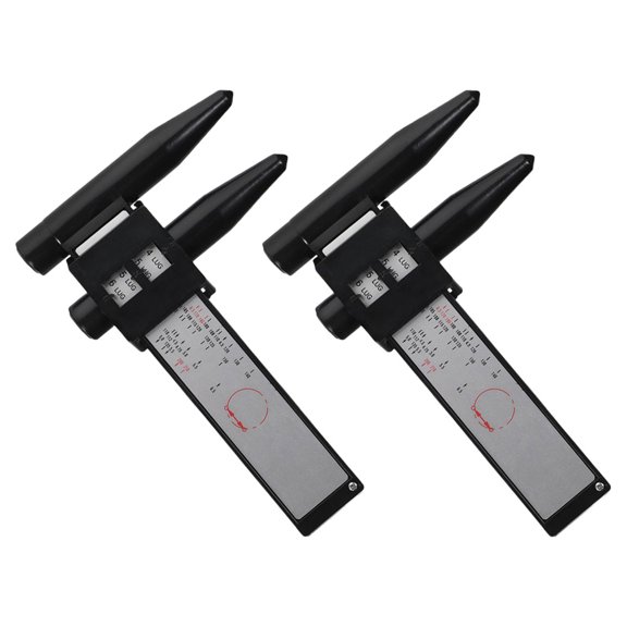 FUEENIRVA Professional Fitment Gauge Set 2 Pieces for Accurate Wheel Alignment and Installation