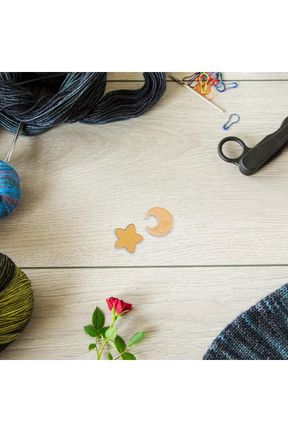 2pcs Japanese Cute Moon Star Brooch Pins Zinc Alloy Enamel Lapel Pins For Jackets Hats Backpack Moon Enamel Pin Metal Badges Lapel Pin