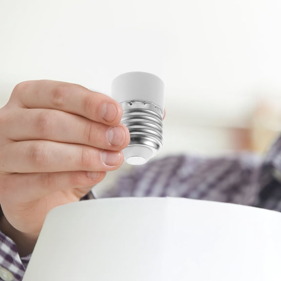 GOOHOCHY 2pcs Lamp Holder Converter Professional Light Bulb Socket Adapter (E27 to E14)