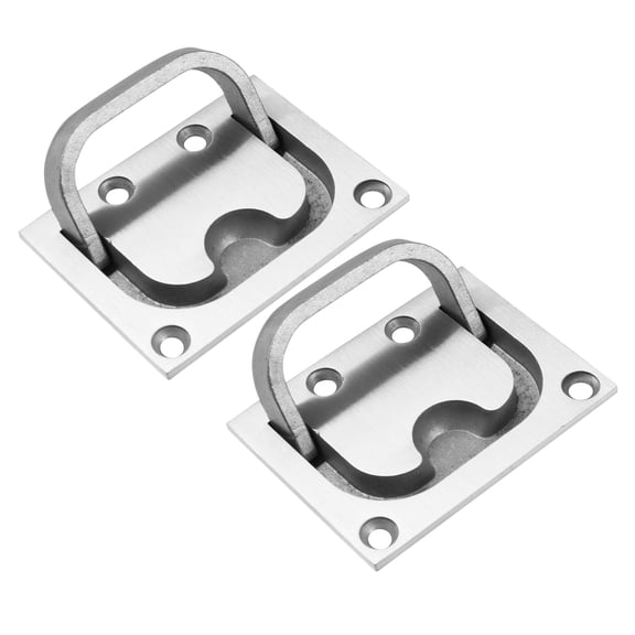 GOOHOCHY 2pcs Marine Boat Hatch Pull Handles Stainless Steel Lift Ring Recessed Handle