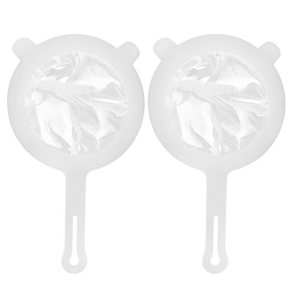 GOOHOCHY 2-Pack Plastic Kitchen Strainers with Fine Mesh for Honey, Soy Milk, Coffee, Tea, Juice and More Filtering