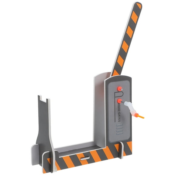 GOOHOCHY 2pcs Rail Railroad Crossing Train Crossing Construction Railway Learning Toys Kids Science Kit Road and Railway Parts