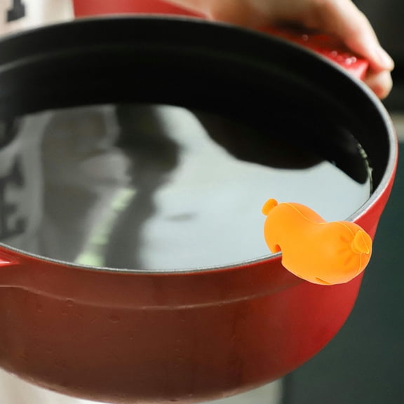 GOOHOCHY Silicone Multi 2Pcs 2.4x1x1In Anti-Spill Boil Over Preventer Lid Lifter