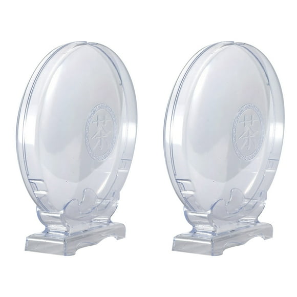 GOOHOCHY 2pcs Tea Collection Box Decorative Tea Case Tea Display Stand Plastic Tea Holder Rack