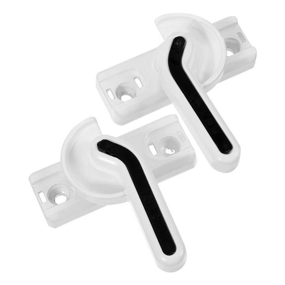 GOOHOCHY Window Sash Lock White 2Pcs 3.15X1.18X0.91In Stainless Steel
