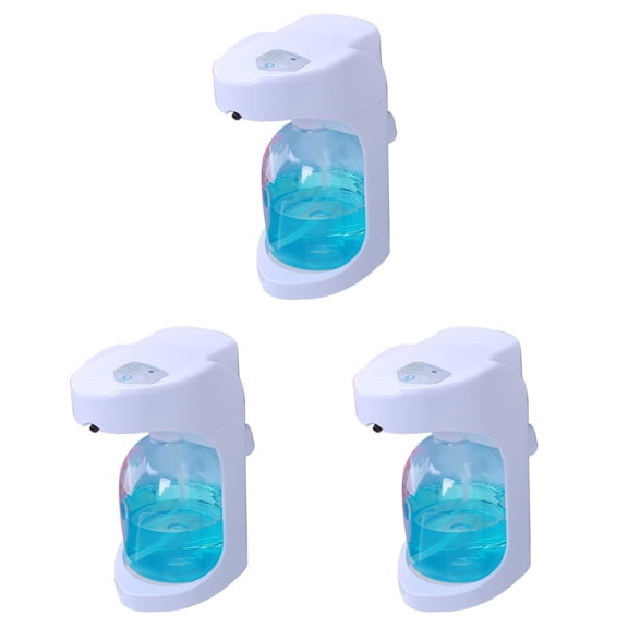 GOOHOCHY 3 Count Foam Automatic Sensor Soap Dispenser Hands Free White