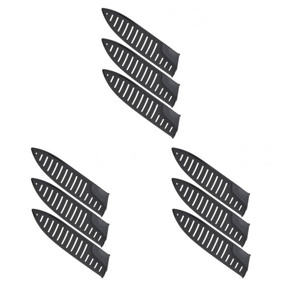 GOOHOCHY 3 Count Knife Case Knives Edge Guard Cutter Protector Black