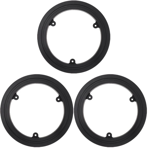 GOOHOCHY 3 Count Swivel Rotating Dining Table Chassis Sturdy Turntable 20X20X1.5CM Black