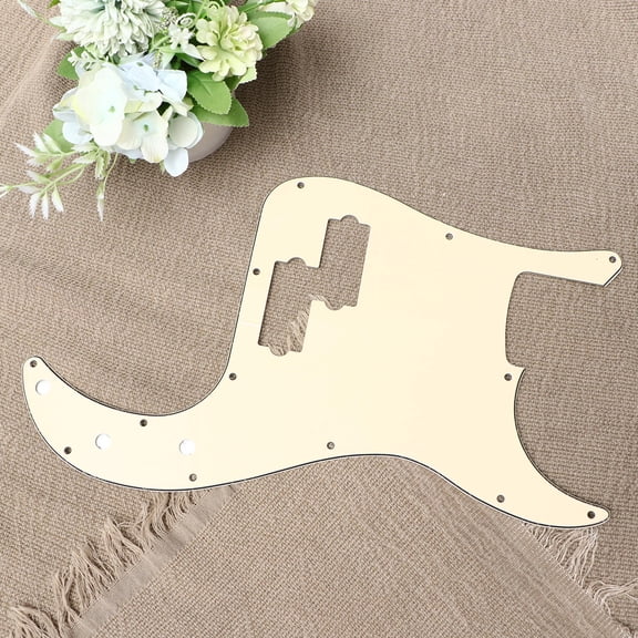 HINTRMENT 1Pack Beige Bass Pickguard For PB Bass Guitar Use Anti-scratch
