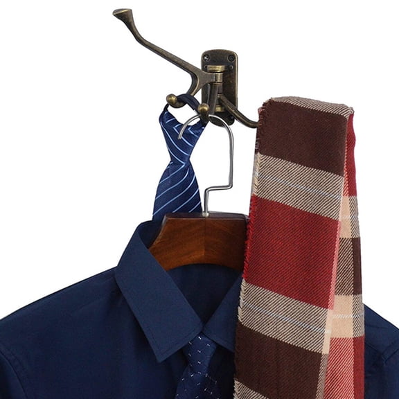 GOOHOCHY 3 PCS Clothes Hanger Wall-mounted Coat Hook Wall Rack 16x7.9cm