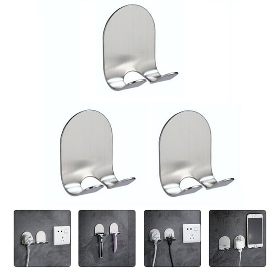 GOOHOCHY 3 PCS Hook Shaver Hanger Razor Holder Smooth Surface