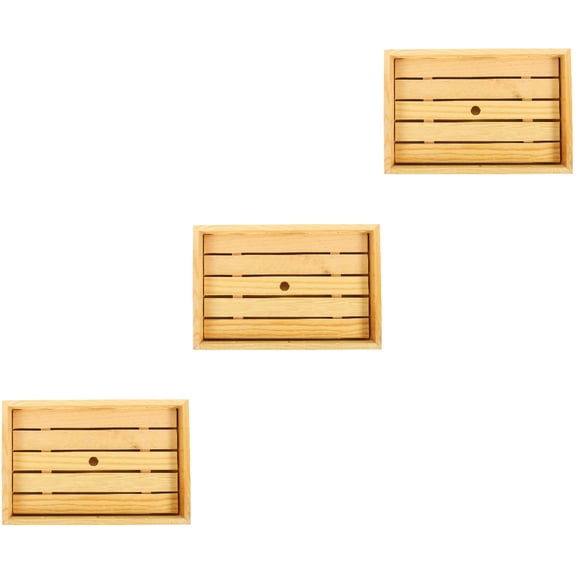 GOOHOCHY 3 PCS Serving Plate Wooden Pallet Sushi Display Board