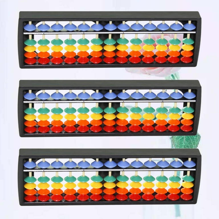 GOOHOCHY 3 Pcs Arithmetic Abacus Math Tool Early Education