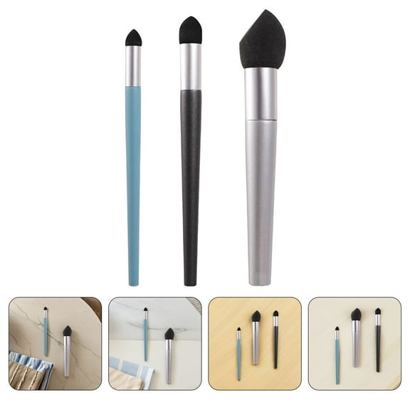 GOOHOCHY 3 Pcs Artist Blending Sponge Set Washable Reusable Sketch Drawing Blenders for Kids Students Art Correcting Highlighting