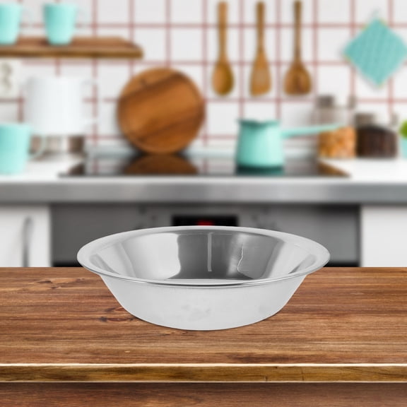 GOOHOCHY 3 Pcs Bathroom Basin Stainless Steel Sink Bowl Cooking Prep Silver