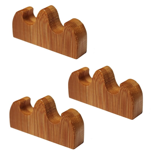 GOOHOCHY 3 Pcs Calligraphy Brush Rest Rack Bamboo Pen Holder