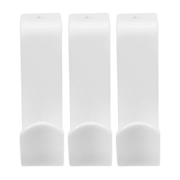 GOOHOCHY 3 Pcs Curtain Holders for Drapes Adjustable Rod Brackets White