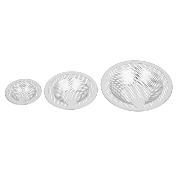 GOOHOCHY 3-Pack Silver Kitchen Sink Strainers Drain Catchers for Garbage Disposal