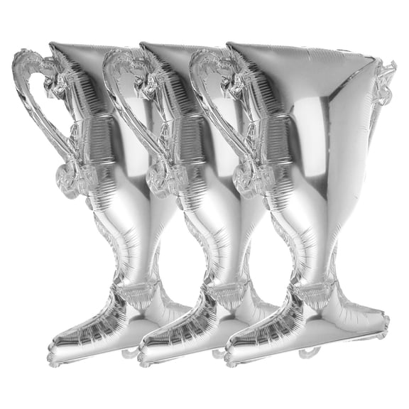 GOOHOCHY 3-Piece Large Standing Trophy Balloon Set for Bride, Wedding Party Decorations and Celebration