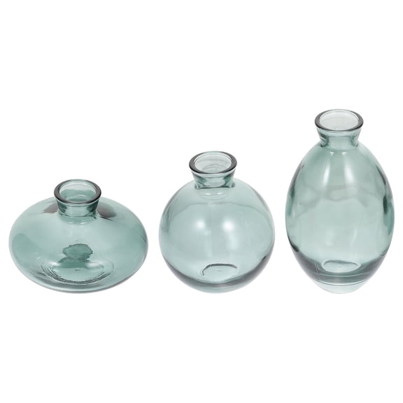 GOOHOCHY 3 Pcs Home Hydroponic Glass Vase Set Flower Arranging Arrangement