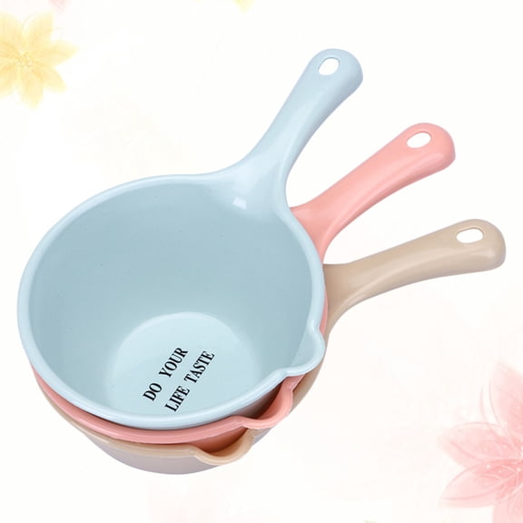 GOOHOCHY 3 Pcs Plastic Water Dipper Bailer Cup Shape for Bathroom Family Life