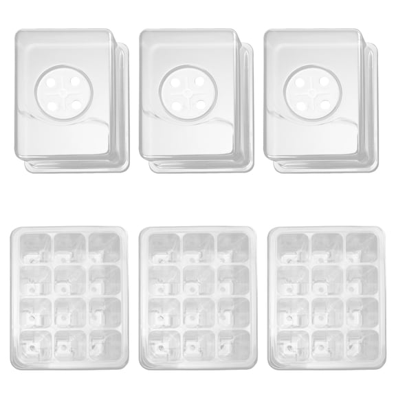 GOOHOCHY 3-Piece Sprouting Kit with Planting Boxes and Propagation Trays for Seed Germination and Indoor Gardening