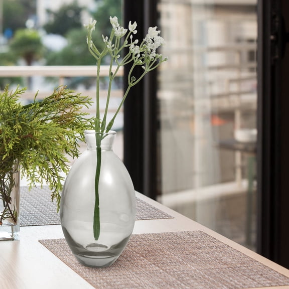 GETAJGHSD 3Pcs Flower Vases with Grey Finish for Home Decor