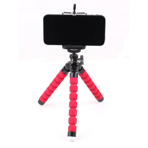 GOOHOCHY  3 Pcs Tripod Octopus Flexible Small Cell Phone Stand Travel Black