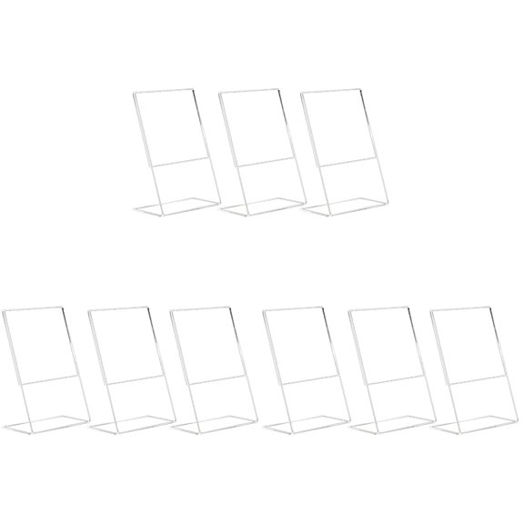 GOOHOCHY 3 Pieces Holder Acrylic Card Display Stand 15.00X10.00X5.30CM