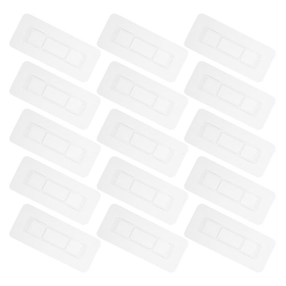 GOOHOCHY  30 PCS Adhesive Hooks for Hanging Clear Sticker Transparent