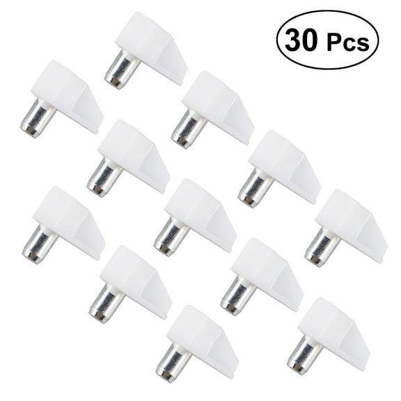 GOOHOCHY 30 PCS Plastic Shelves Bookcase Shelf Support Bracket-style