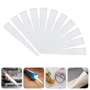 GOOHOCHY 30 Pcs Precision Silicone Sealant Caulk Nozzles Pointed Tips for Professional and Use