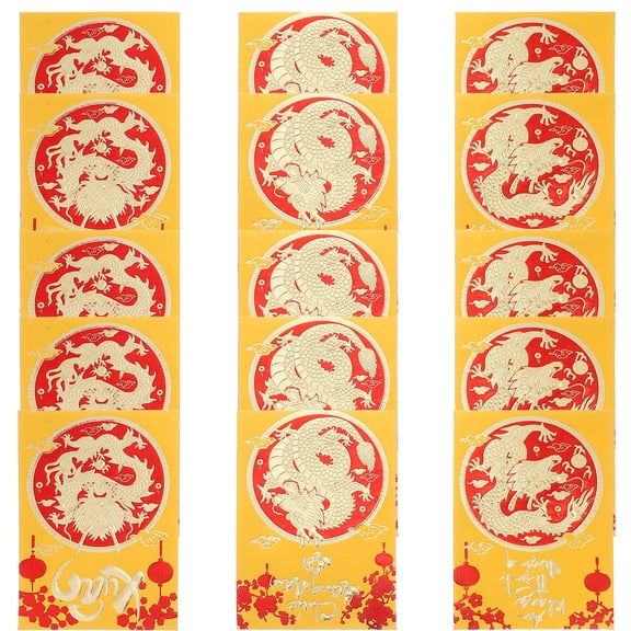 GOOHOCHY 30 Pcs Red Envelope Cute Money Collection Dragon Year Luck Envelopes