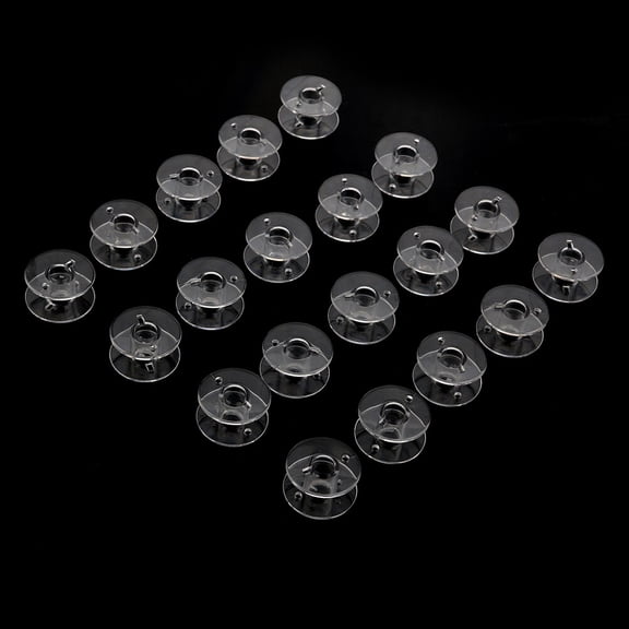 GOOHOCHY  30 Pcs Sewing Transparent Bobbin Storage Bobbins Affordable Machine