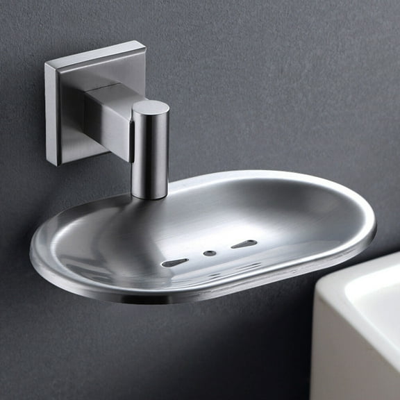GOOHOCHY Soap Rack Silver 304 Stainless Steel 1Pcs 5.9x3.9x3.1in