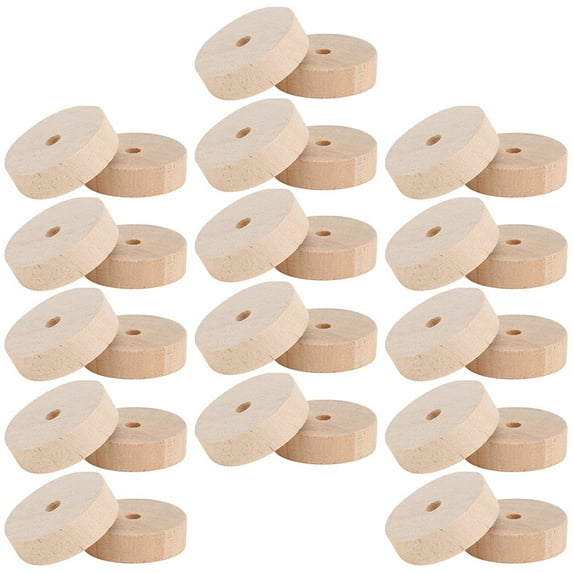 GOOHOCHY 30Pcs Car Model Wheels Small Round for Toy Car Replacement and ...