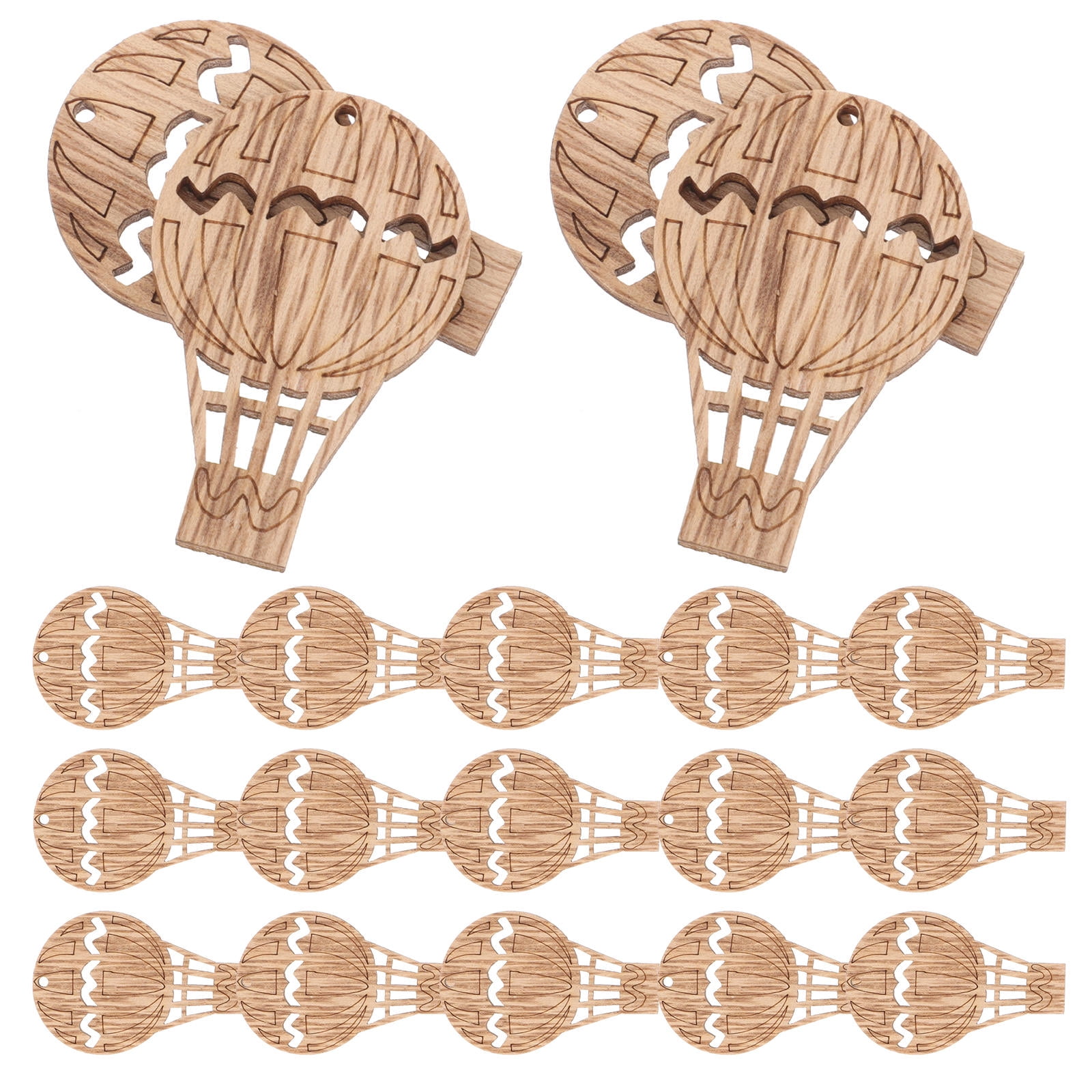 GOOHOCHY 30Pcs Light Brown Hot Air Balloon Wood Pieces for Wedding DIY ...