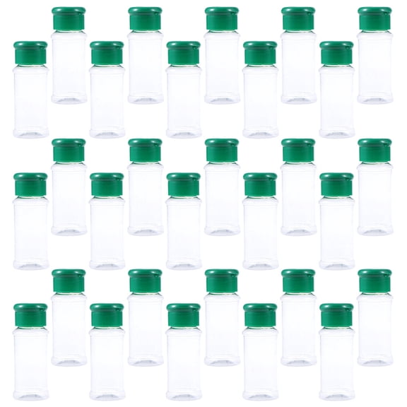 GOOHOCHY Pepper Container Spice Jar Plastic 30Pcs