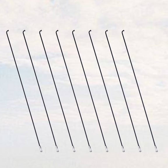 GOOHOCHY 36 Sets Bike Spokes Nipples for Mountain 10.2 x 0.08 x 0.08 Inch Black #45 Steel