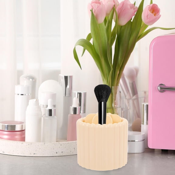 GOOHOCHY  360 Rotating Makeup Brush Container Cosmetic Storage Travel