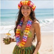 GOOHOCHY 36Pcs Hawaii Leis Gar Artificial Flowers Cloth Material for Tropical Party Decoration