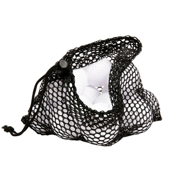 GOOHOCHY Drawstring Mesh Bag Net Drawstring Bag Black 3Pcs