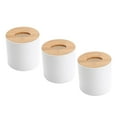 thumbnail image 1 of GOOHOCHY 3Pcs Rustic Tissue Box Cover Round Wooden Tissue Dispenser Holder Small Tissue Box for Toilet Paper Roll Dispenser for Bathroom Kitchen Living Room, 1 of 8