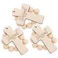 thumbnail image 1 of ADDHAT Napkin Rings Wood Cotton Rope For Home Decor 3Pcs 7.86X3.93X2.75In, 1 of 8