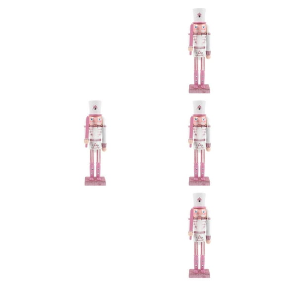 GOOHOCHY 4 Count Christmas Decor Nutcracker Ornament Xmas Tabletop Man Child